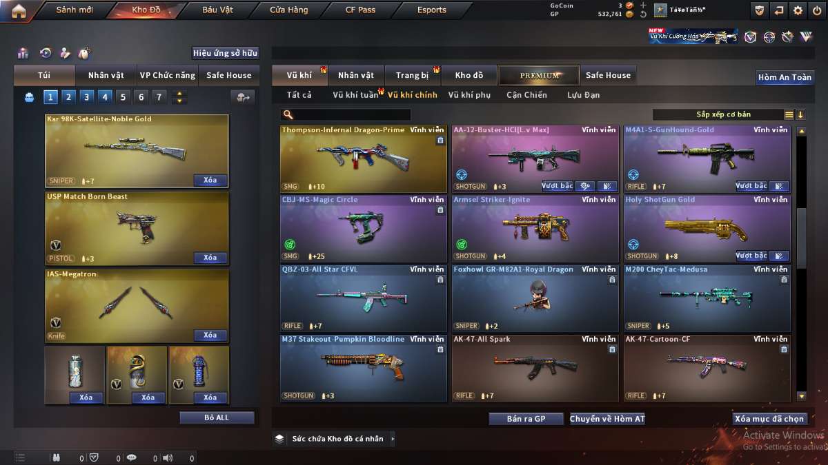 shop acc cf uy tin gia re
